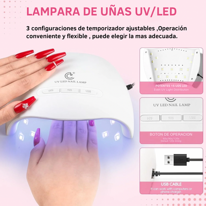 KIT DE UÑAS ACRÍLICAS PARA PRINCIPIANTES”