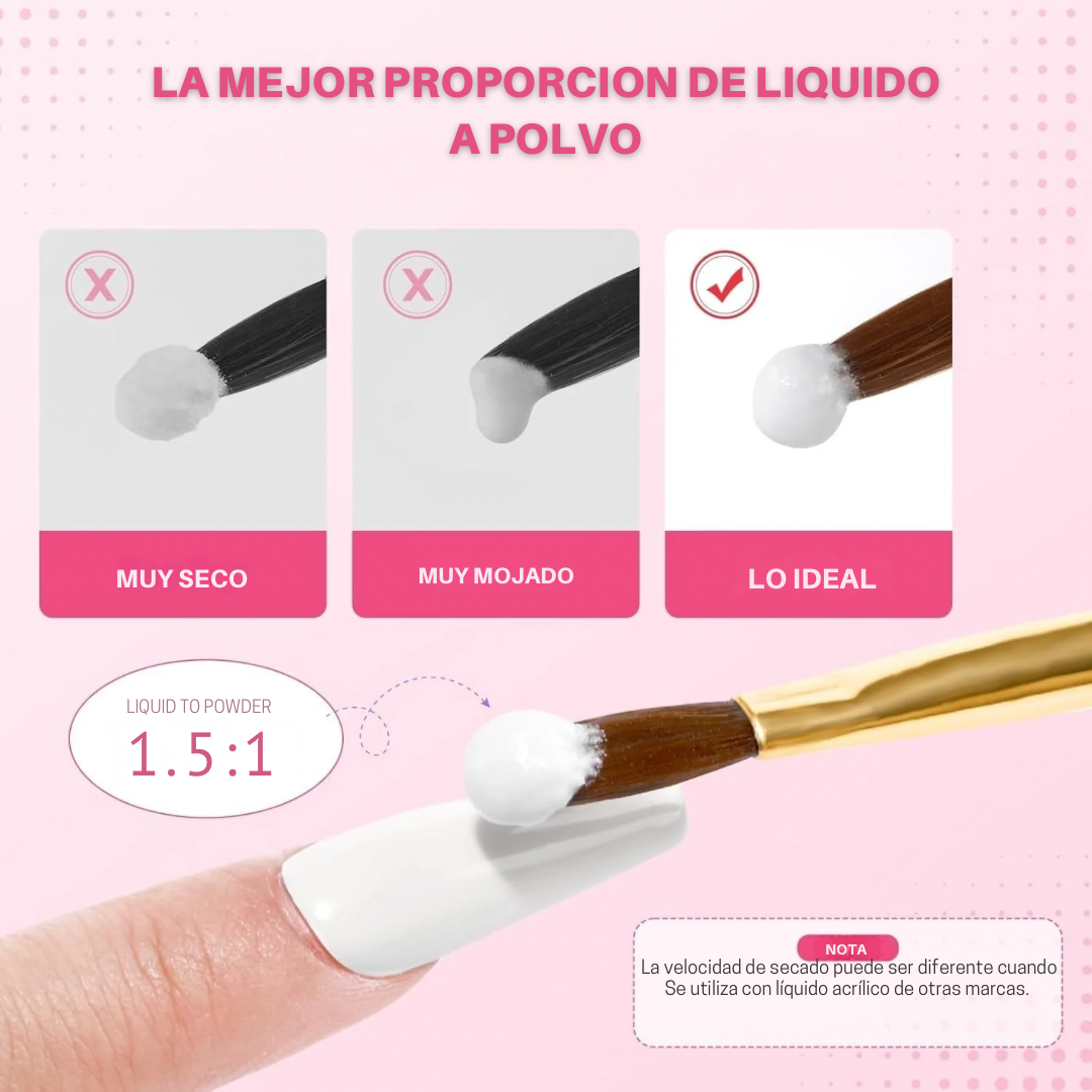 KIT DE UÑAS ACRÍLICAS PARA PRINCIPIANTES”